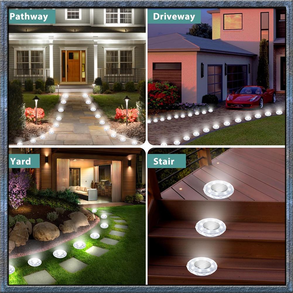 Aug. Outdoor Solar Ground Ligh - Solar Pathway Lights 8 Pack review and price