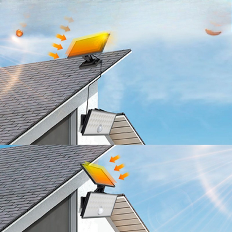 Solar outdoor floodlight with  - Solar Flood Light Motion Sensor 200W review and price