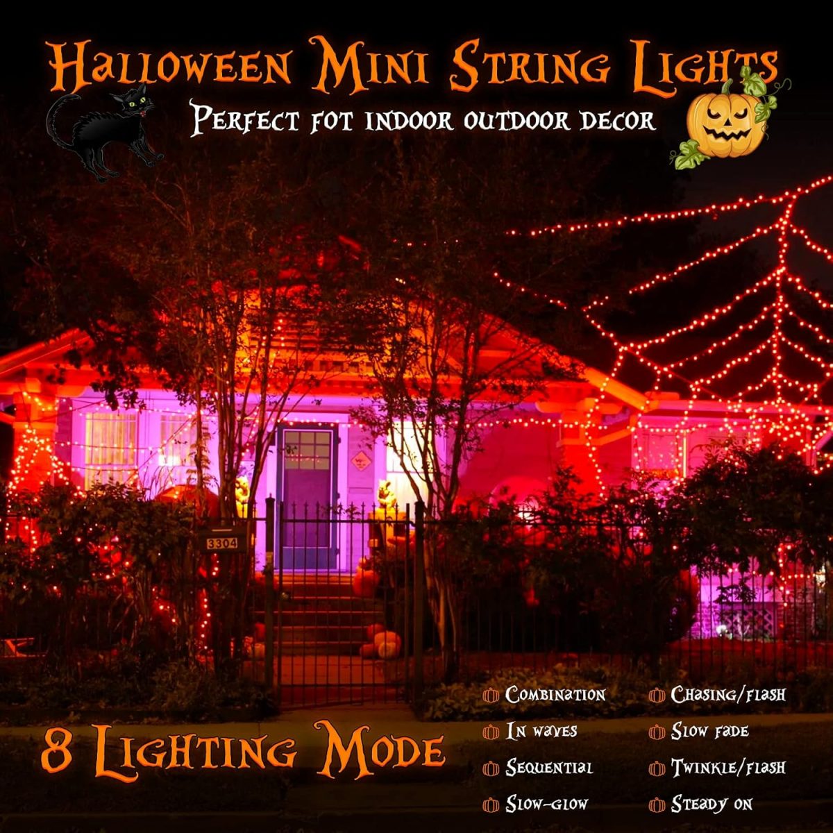 2 Pack Halloween Solar Powered - Solar Pathway Lights 8 Pack review and price