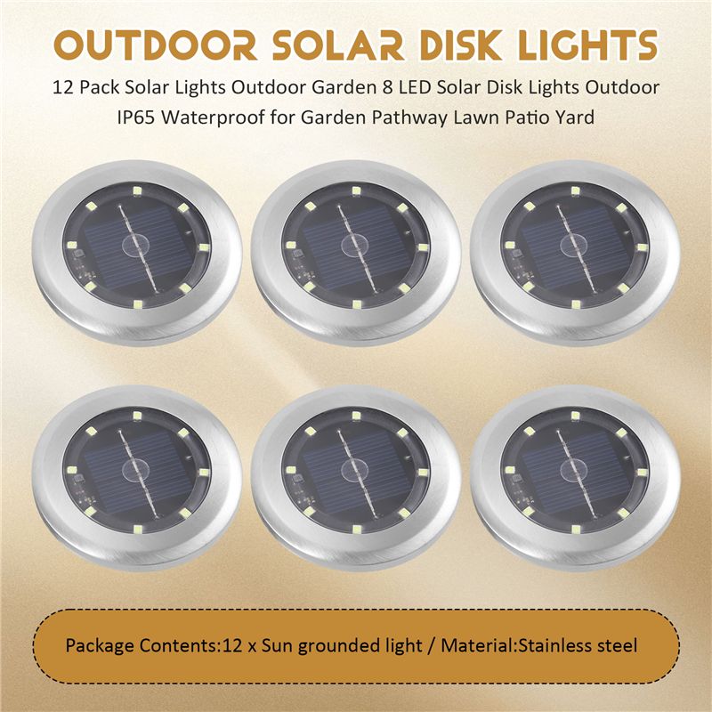 BAAJ-12 Pack Solar Lights Outd - Solar Pathway Lights 8 Pack review and price