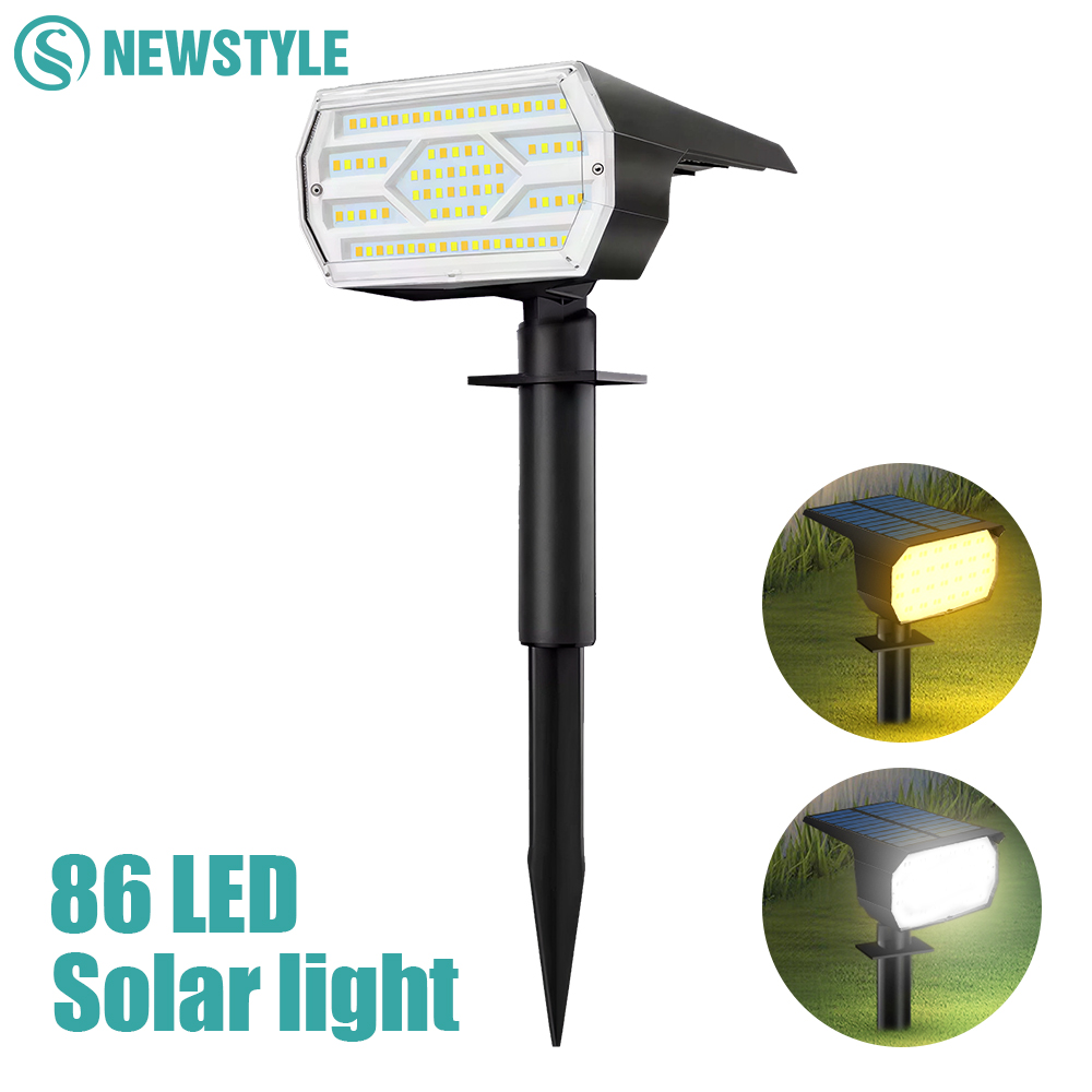 86LED Solar Spot Lights Outdoo - Solar Garden Spotlight Rgb review and price