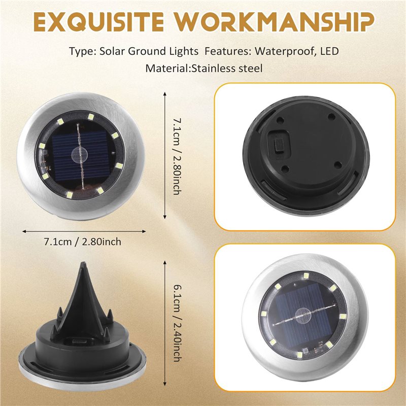 24 Pack Solar Lights Outdoor G - Solar Pathway Lights 8 Pack review and price