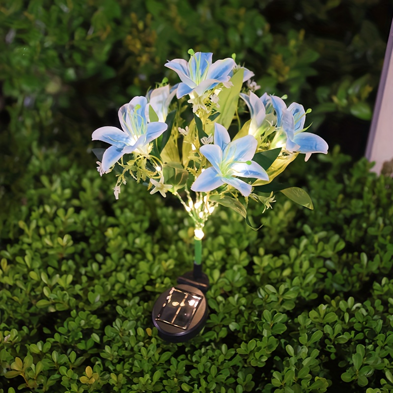 Multi-Bloom Pink Lily Solar Ga - Solar Ground Light Driveway review and price