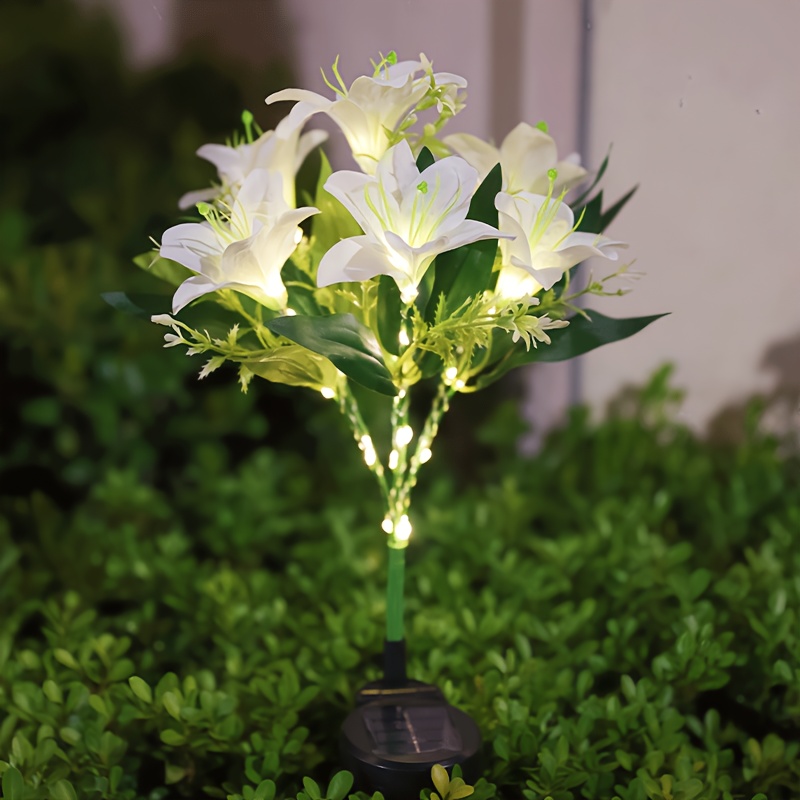 Multi-Bloom Pink Lily Solar Ga - Solar Ground Light Driveway review and price
